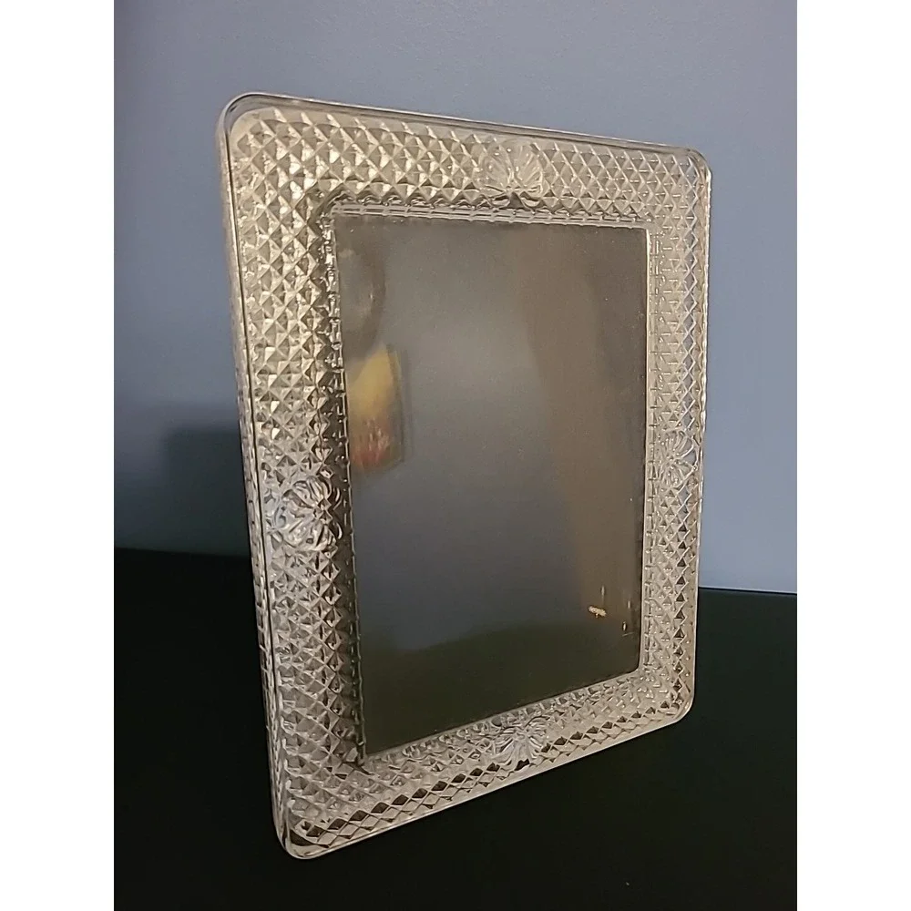 Heavy Crystal Glass Photo Frame 9 x 7 In Hold Photo 5 X‎ 7 gallery picture
